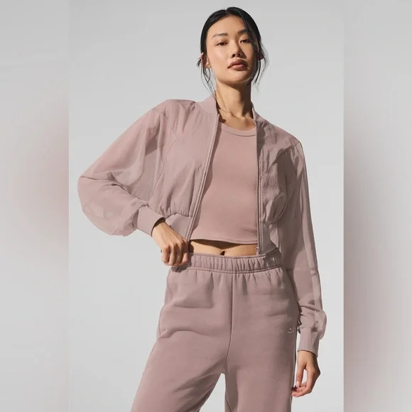 Alo Cropped Air It Out Bomber - Picture 4 of 6